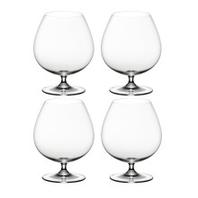 Cognac Brandy Glass Set of 2 or 4, Lead-Free Crystal, 10 oz, Elegant Stemware for Whiskey and Cordials