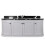 Hatton 1200mm Wall Mounted Grey Vanity Unit, Black Marble Worktop & Ceramic Basin 2