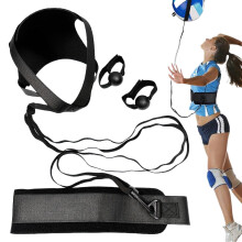 Volleyball Training Equipment | Solo Serve Training Aid | Portable Elastic Training Band with Adjustable Strap for Garden, Gym, & Park