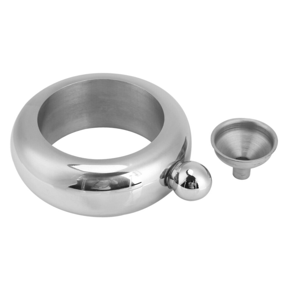 Hip Bracelet Stainless Steel Wine Bottle Funnel Whiskey Drinkware Silver Flagon Accessory-image-OPC-PJZXWSY-NEW
