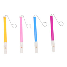4-Piece Plastic Slide Whistles Musical Instrument Set for Boys Fun Creative Toys for Childhood Memories