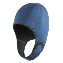 Neoprene Diving Hood with Adjustable Chin Strap, Warm Surf Cap for Men and Women, Dark Blue for Snorkeling and Rafting
