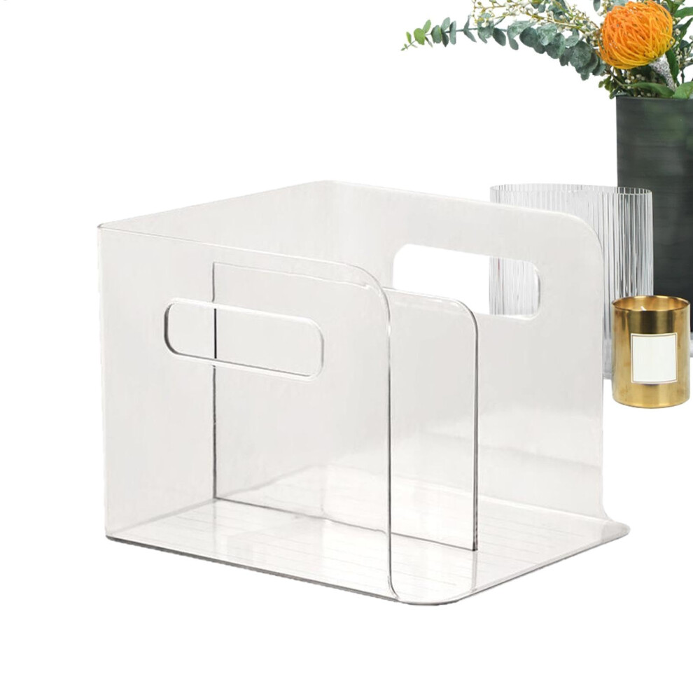 Acrylic Letter Folder Holder for Desk, Vertical Storage Organizer for Home Office, Clear Plastic Design for Bedroom and Living Room-image-OPC-PJZXXSH-NEW