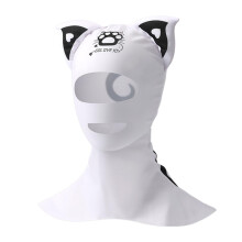 Cute Diving Cap for Kids, Cat Cartoon Wetsuit Hood, Ear Hugging Design, Scuba Hood for Animal Lovers, Soft Material