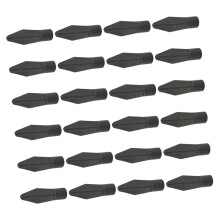 24 Pieces Rubber Arrow Tips for Soft Archery Practice Arrows Compatible with Carbon and Bamboo for Outdoor Shooting Games