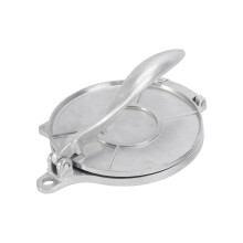 DIY Tortilla Machine Aluminium Alloy Press 20 cm for Homemade Tortillas and Pancakes, Silver Color