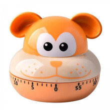 6X Digital Kitchen Timer 60 Minute Mechanical Timer Cartoon Animal Design for Cooking, Fitness, and Games