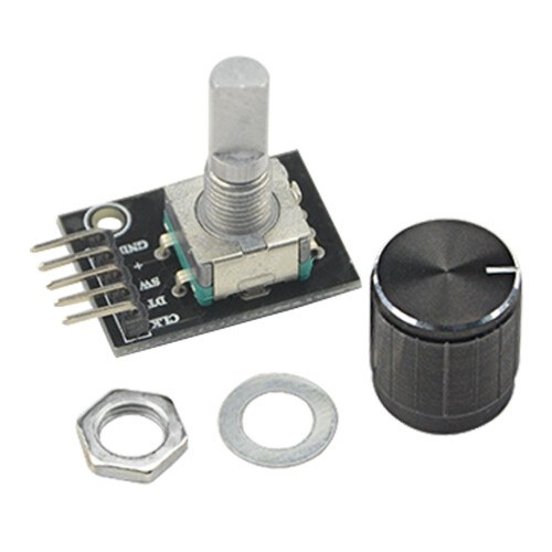 KY-040 Rotary Encoder Module 8pcs 360 Degree with Push Button Cap Compatible with Arduino Microcontroller Projects 1
