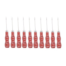 10pcs Ergonomic Wooden Handle Awl Tool Set for Sewing, Leatherworking, Crafting and Repairing Projects