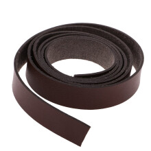 Leather Strap 2m Long 15mm Wide Brown for Crafting DIY Projects and Accessories