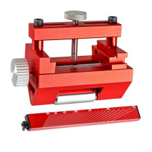 Chisel Holder and Sharpening Fixture for Chisels and Planes Adjustable 0 to 2.55 Inches Red