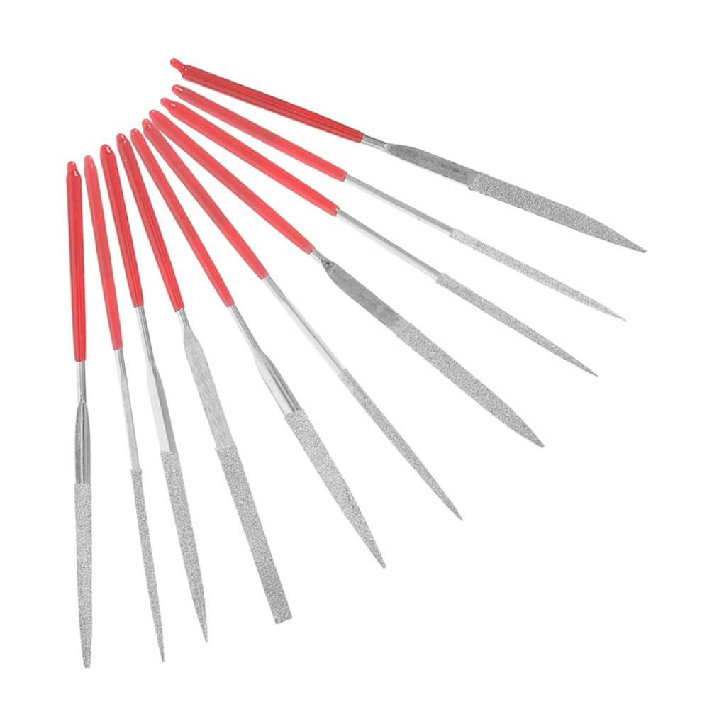 Diamond Needle File Set - Wood and Glass Files, Metal Filing Tools, Jewelry Making, Plastic Model Compatible, Steel Craft Files