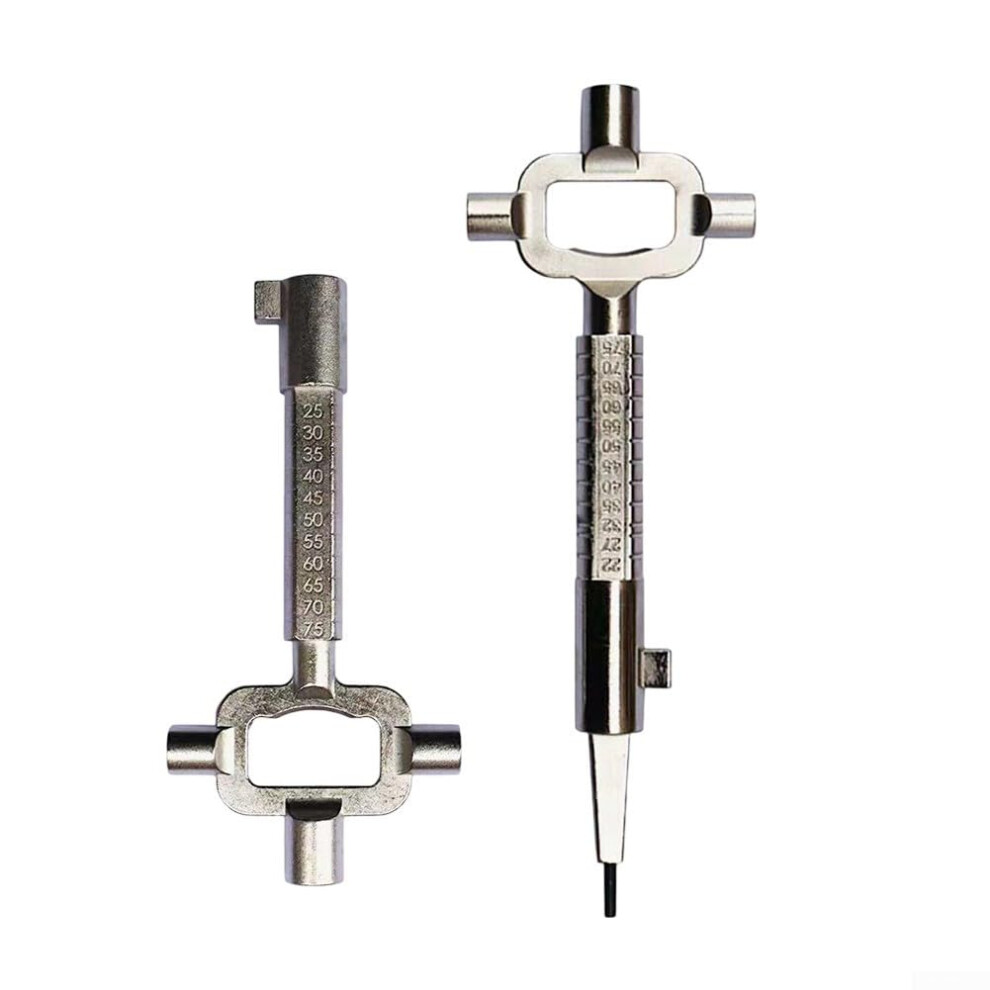 Multipurpose Locking Key With Measuring Features For Various Door Lock Types And Sizes 6947110475820