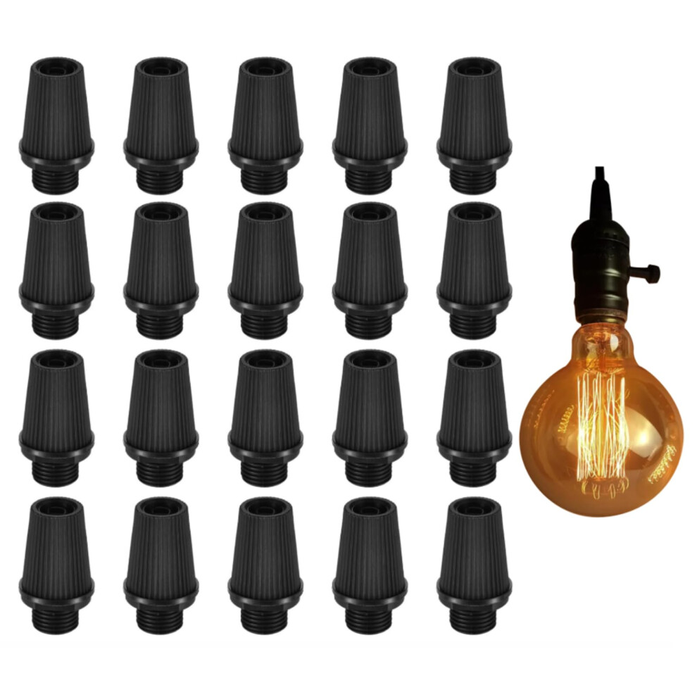 M10 Cable Clamp Lock Pack Of 20, Plastic Strain Relief For Ceiling Lamp, Chandelier Wire, And Trailer Cords 6038364612298