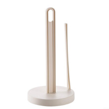 Beige Curved Kitchen Towel Holder with Stability, Portable Functions and Modern Design for the Kitchen