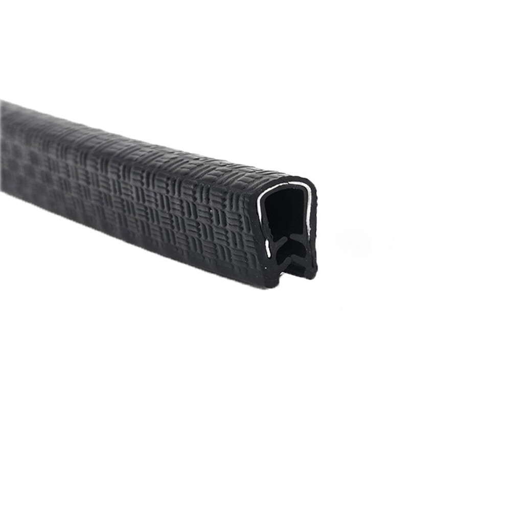 U-Shaped Rubber Edge Seal Strip 16.4 Ft (5 M) For Car Doors, Hatches, And Glass Â 17Mm X 14Mm With Metal Clips Black 6947110476674