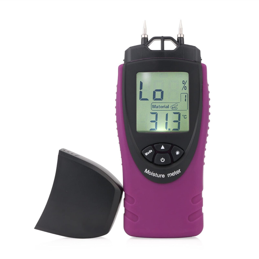 Moisture Tester For Wood And Paper Materials - Digital Moisture Meter With Lcd Display And Adjustable Calibration 6038364612885