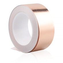 Copper Tape Against Snails 20m x 70mm, 0.05mm Thick Copper Adhesive Shielding Tape for EMI and Heat Resistance
