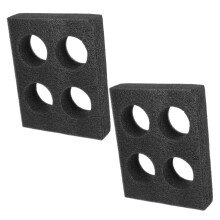 2 Stück Perlmilch Tee Tassenhalter Takeout Cup Tablett RV Kaffeeorganisator Schaumstoff Glashalter Schwarz