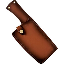Leather Blade Cover for Chef's Knives, Wide Knife Sleeve for Kitchen Storage, Durable Protection for Blades, Safe Utensils Storage