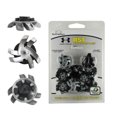 Champ Silver Tornado Under Armour Golf Shoe  Spikes Fast Twist 3 Thread Inserts