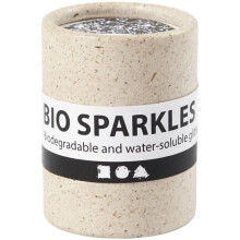 Paillettes finas biodegradables - Plateado - 10 gr - 100% sin plástico - Ecológicas - Brillantes