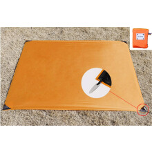 Ultralight Mini Picnic Blanket 150x180 cm Waterproof Sand-Resistant Nylon Camping Mat Compact Portable Orange
