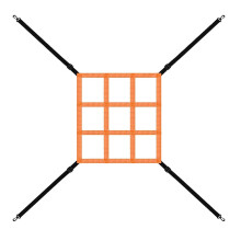 Adjustable Strike Zone Targets Baseball Softball Net for Pitching Accuracy Training Practice Exercises
