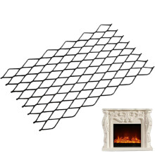 Fireplace Grate, Heavy Duty Outdoor Wood Grate with Mesh Protection, Portable Firewood Organizer for Backyard Storage