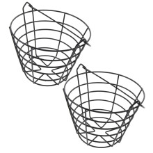 Golf Basket Outdoor Storage Container - Green Iron Golf Ball Holder, Large Capacity Bucket for Golf Balls, Durable and Stylish Design
