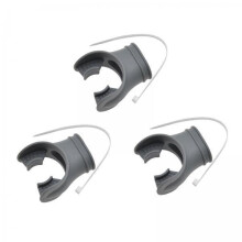 5X Scuba Regulator Mouthpiece, Universal Comfortable Snorkel Mouthpiece with Adjustable Breathing Tube Tie