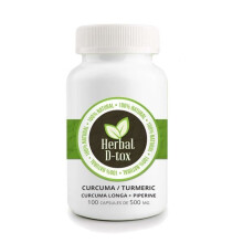 Compléments alimentaires Capsules de Curcuma - Tumeric + 5% Piperine, 100 x 600 mg