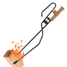 Outdoor Fire Tool Set - Heavy Duty Campfire Tongs, Multifunctional Poker, Fire Lighter & Blow Bar for Fire Pit Use