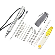 Paracord Stitching Kit with Umbrella, Rope, Needle, Bracelets, Flat Weaving for Leather and Rope Projects