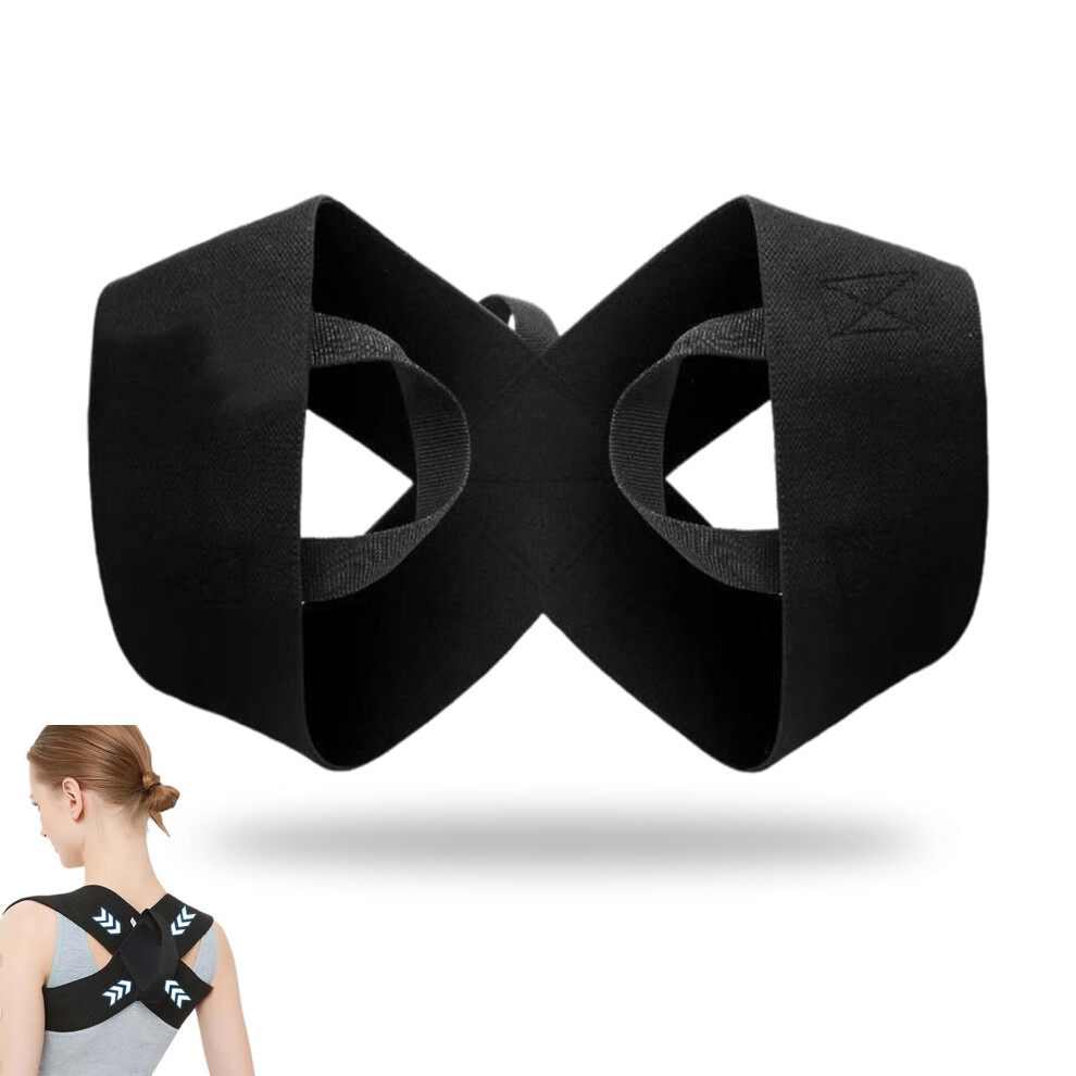 Shoulder Support Strap for Correcting Rounded Shoulders and Posture - Medium Size for Bench Press and Push-Up Training