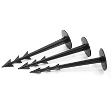 Mounting Pins for Ground – 125 mm Black Landscape Cover Pins, 100 Pieces, Durable & Weather-Resistant