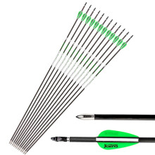 31 Inch Carbon Hunting Arrows Spine 600 700 800 900 for Compound and Recurve Bows Target Shooting