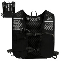 Running Vest for Women, Adjustable Phone Bag – Lightweight Sports Gear for Hiking, Trail Running, Jogging in Black