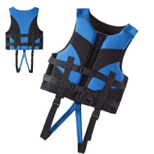 Schwimmweste für Kleinkinder XL, Verstellbare Auftriebstrainingsjacke 50 x 24 x 10 cm, Sichere Schwimmbekleidung Blau für Strand und Bootfahren