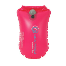 Swimming Safety Float Buoy, Waterproof Tear-Resistant Training Float, Open Water Swim Aid, Pink Color