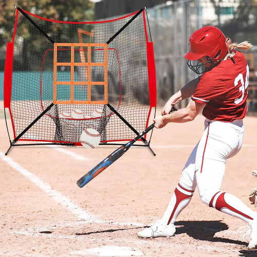 Pitching Targets Adjustable Strike Zone Target Net for Baseball and Softball Accuracy Training Exercise 1