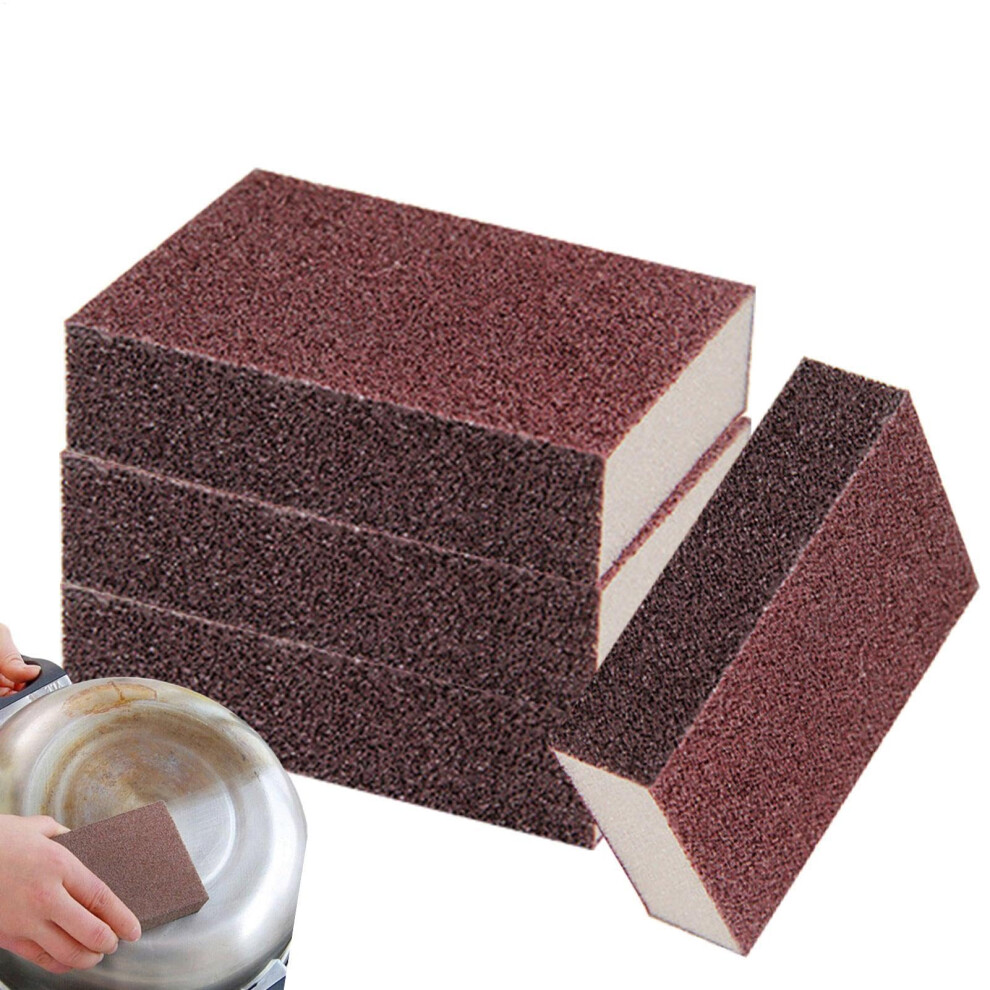 Nano Carborundum Sponges 4 Pack - Four-Sided Rust Remover, Manual Abrasive Cleaning Tool For Stainless Steel Home Use 6947110481692
