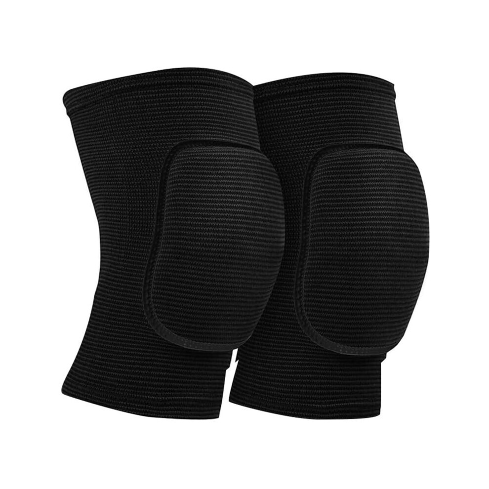 Knees Pads Soft Breathable Knee Protectors for Volleyball, Elastic Support, Size Small, Black-image-OPC-PJZYG5X-NEW