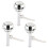 3pcs Single and Dual Push Button Toilet Flush Buttons 1