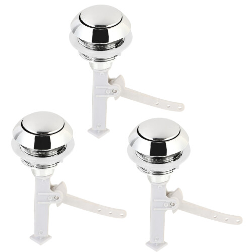 3pcs Single and Dual Push Button Toilet Flush Buttons
