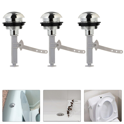 3pcs Single and Dual Push Button Toilet Flush Buttons 1