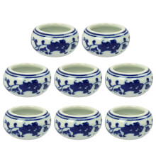 8 Pcs Colored Ink Disc Dish Calligraphy Dishes Student