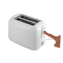 Bread Machine Mini Bread Toaster White Compact Size Easy Clean Non-Stick Design Perfect for Small Kitchens