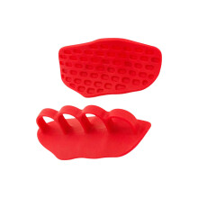 Non-Slip Fitness Palm Gloves for Women, Weightlifting Hand Protection, Red Color, Durable Material, Ideal for Workouts