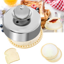 Toastie Maker with Sandwich Cutter and Sealing Device, Thin Crimping Design for Quick Lunch Box and Bento Box Meals